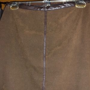David Brown New York Suede Chocolate Skirt